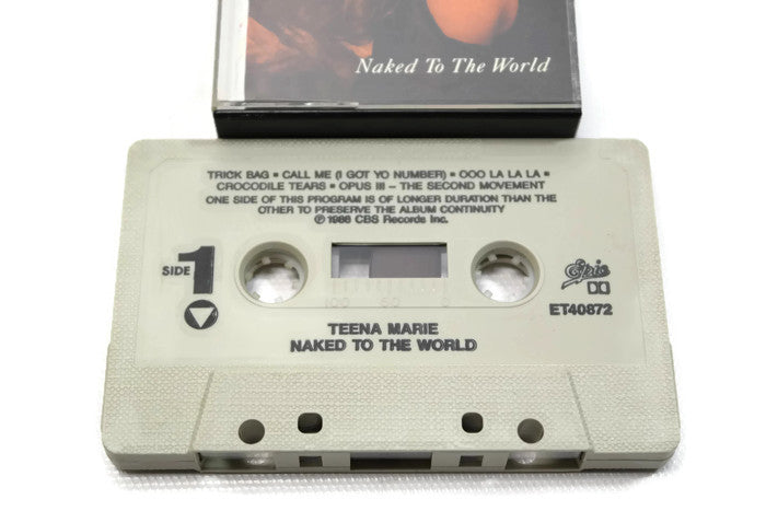 TEENA MARIE - Vintage Cassette Tape - NAKED TO THE WORLD The Vintedge Co.