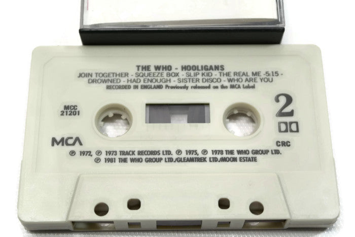 THE WHO - Vintage Cassette Tape - HOOLIGANS The Vintedge Co.