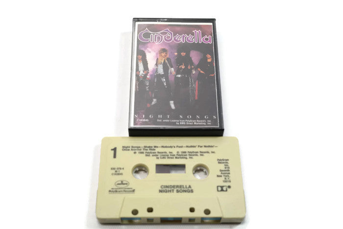 CINDERELLA - Vintage Cassette Tape - NIGHT SONGS The Vintedge Co.