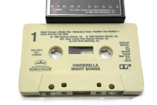 CINDERELLA - Vintage Cassette Tape - NIGHT SONGS The Vintedge Co.