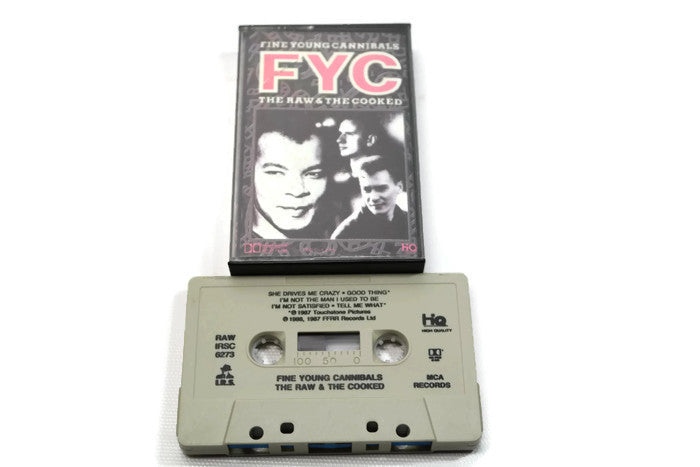 FINE YOUNG CANNIBALS - Vintage Cassette Tape - THE YOUNG & THE COOKED The Vintedge Co.