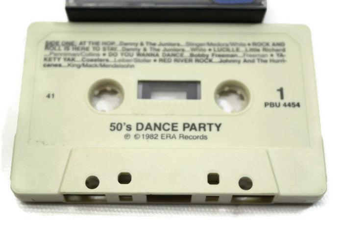 VARIOUS ARTISTS - Vintage Cassette Tape - 50'S DANCE PARTY The Vintedge Co.