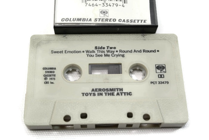 AEROSMITH - Vintage Cassette Tape - TOYS IN THE ATTIC The Vintedge Co.