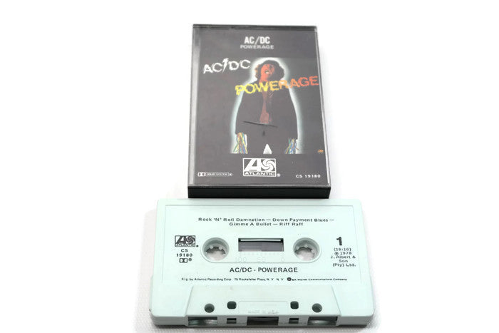 AC / DC - Vintage Cassette Tape - POWERAGE The Vintedge Co.