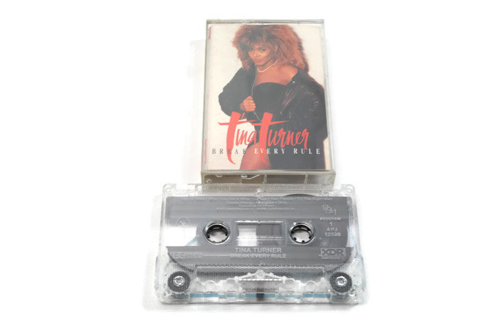 TINA TURNER - Vintage Cassette Tape - BREAK EVERY RULE The Vintedge Co.