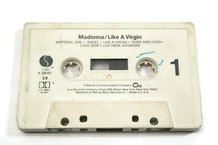 MADONNA - Vintage Cassette Tape - LIKE A VIRGIN The Vintedge Co.
