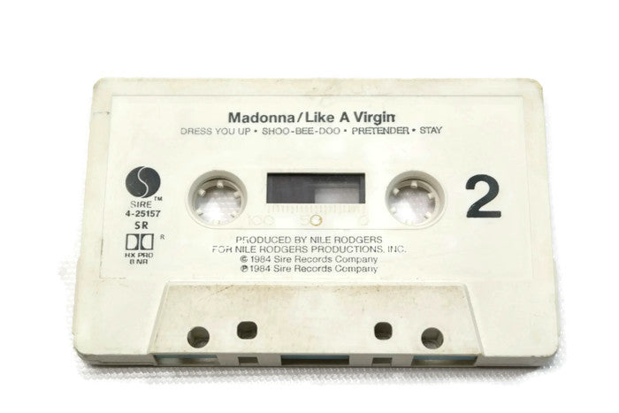 MADONNA - Vintage Cassette Tape - LIKE A VIRGIN The Vintedge Co.