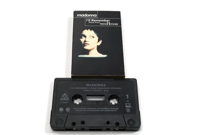 MADONNA - Vintage Cassette Tape - I'LL REMEMBER The Vintedge Co.