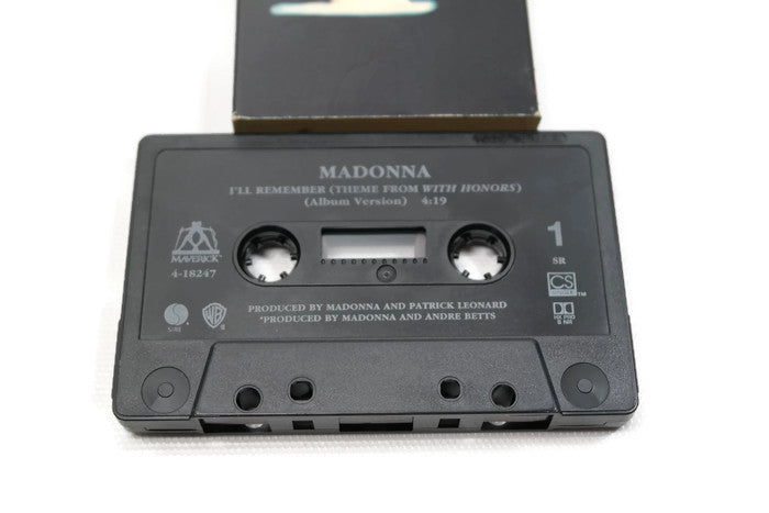 MADONNA - Vintage Cassette Tape - I'LL REMEMBER The Vintedge Co.