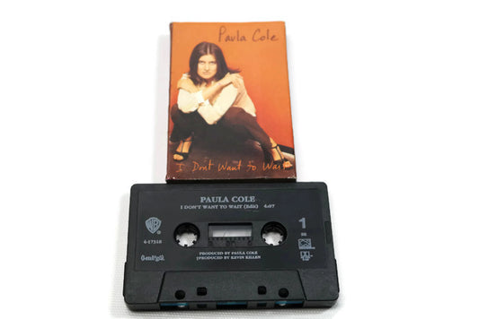 PAULA COLE - Vintage Cassette Tape - I DON'T WANNA WAIT The Vintedge Co.