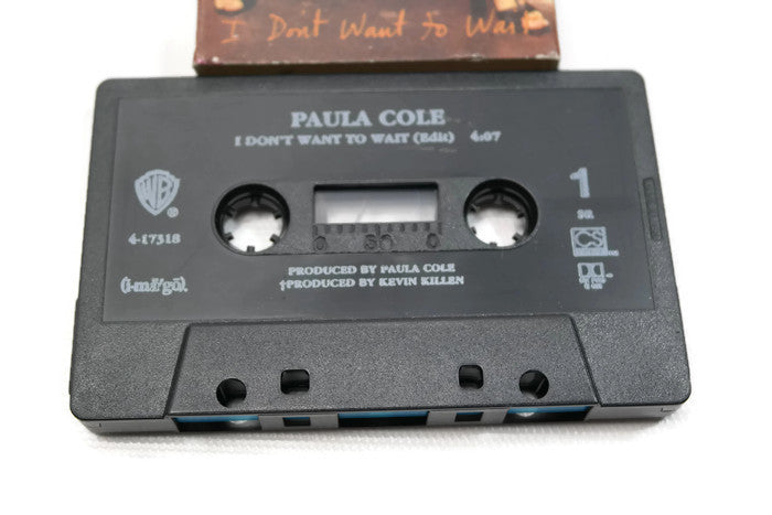PAULA COLE - Vintage Cassette Tape - I DON'T WANNA WAIT The Vintedge Co.