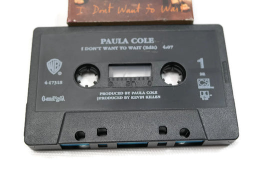 PAULA COLE - Vintage Cassette Tape - I DON'T WANNA WAIT The Vintedge Co.