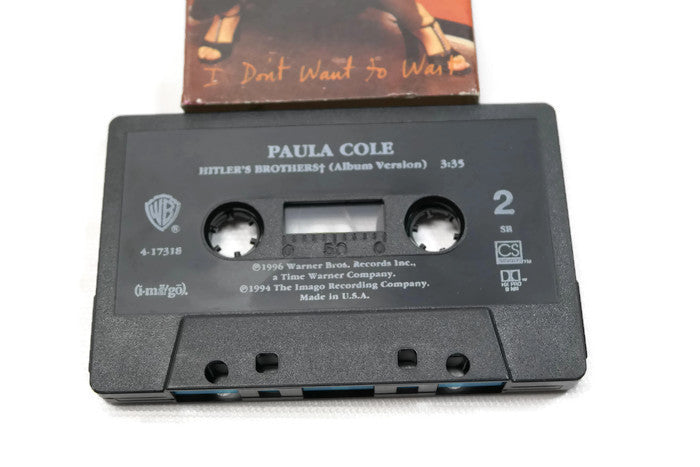 PAULA COLE - Vintage Cassette Tape - I DON'T WANNA WAIT The Vintedge Co.