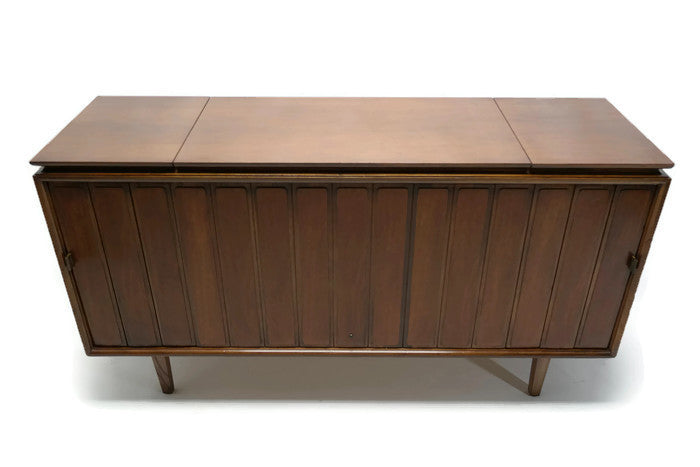 **SOLD OUT** VintedgeCo™ - TURNTABLE READY SERIES™ - Mid Century Turntable Record Player Zenith Stereo Console Cabinet The Vintedge Co.