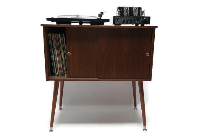 **SOLD OUT** The Vintedge Co™ Mid Century Retro Record Player Stand LP Storage Cabinet - Medium - 30" Length The Vintedge Co.
