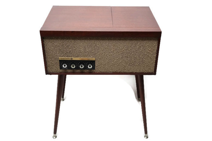 **SOLD OUT** COLUMBIA Vintage Record Player Changer Small Stereo Console The Vintedge Co.