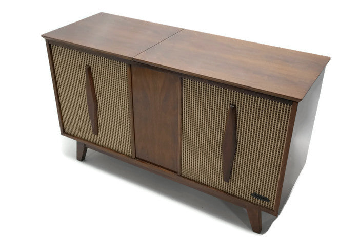 **SOLD OUT** EMERSON Mid Century Modern Record Player Changer Stereo Console The Vintedge Co.