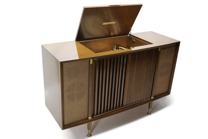 **SOLD OUT**  MOTOROLA 3-Channel Mid Century Record Player Changer Stereo Console The Vintedge Co.