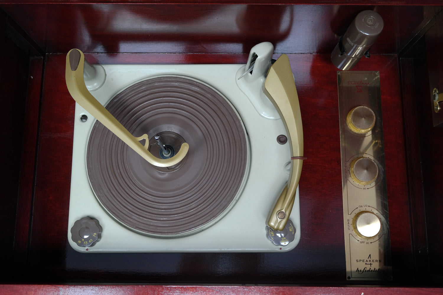 **SOLD OUT**  TRUTONE 50's Mid Century Record Player Changer High Fidelity Console The Vintedge Co.