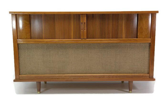 **SOLD OUT** CURTIS MATHES 50s 60s Mid Century Record Player Changer Stereo Console The Vintedge Co.