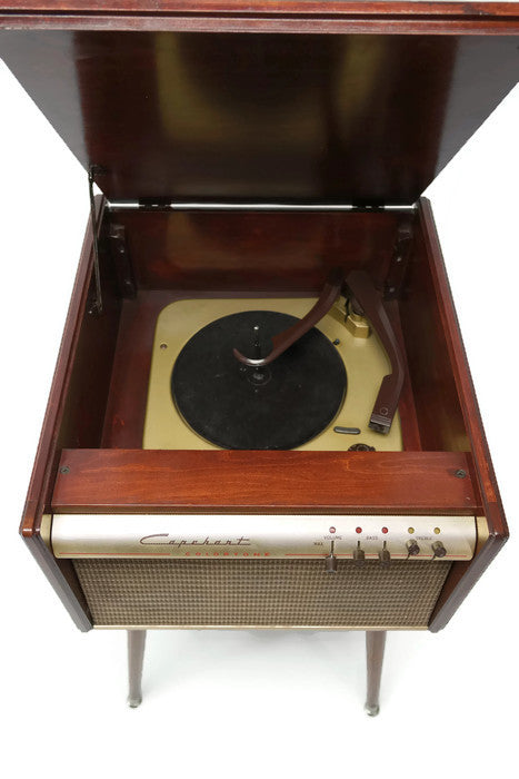 **SOLD OUT**  CAPEHEART 50's Mid Century Record Player Changer High Fidelity Console The Vintedge Co.