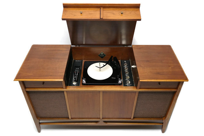 **SOLD OUT** AIRLINE Vintage 50s 60s Record Player Changer Stereo Console The Vintedge Co.