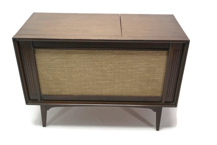 **SOLD OUT**  OLYMPIC Vintage Small Record Player Changer Stereo Console The Vintedge Co.