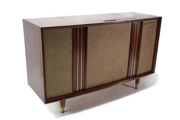 **SOLD OUT** MOTOROLA 3-Channel Vintage Mahogany Record Changer Player Stereo Console The Vintedge Co.