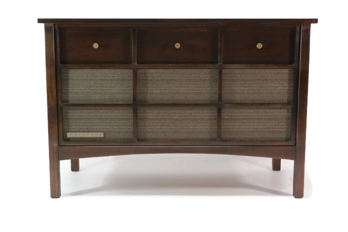 **SOLD OUT**  MOTOROLA 3-Channel Dark Walnut Record Player Changer Stereo Console The Vintedge Co.