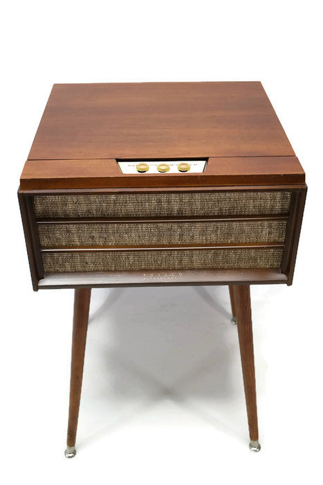 **SOLD OUT** PHILCO Mid Century Vintage Hi-Fi Record Player Changer Bluetooth Alexa The Vintedge Co.