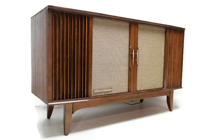 **SOLD OUT**  MOTOROLA 3-Channel Mid Century Record Player Changer Stereo Console The Vintedge Co.