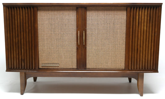 Mid Century Modern MOTOROLA Stereo Console Record Changer - Bluetooth - Tube Amplifer The Vintedge Co.