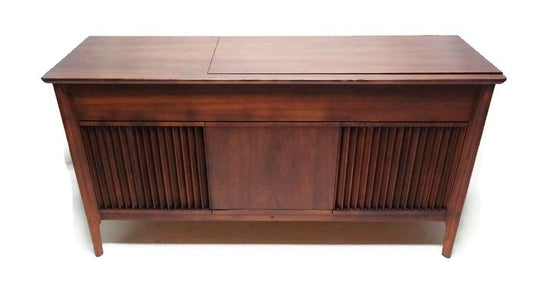 **SOLD OUT** PILOT Mid Century DELUXE Stereo Console Record Player Changer AM FM  - Bluetooth The Vintedge Co.