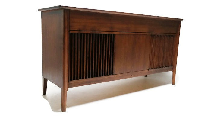 **SOLD OUT** PILOT Mid Century DELUXE Stereo Console Record Player Changer AM FM  - Bluetooth The Vintedge Co.