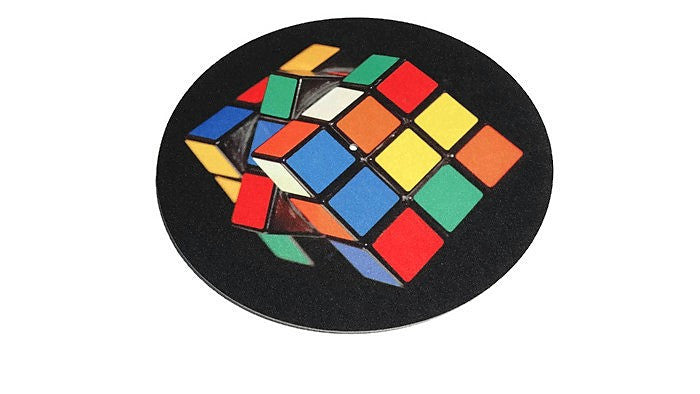 TURNTABLE SLIPMAT - Rubik's Cube - DJ - SLIP MAT - Records - Vinyl - Album - Mat The Vintedge Co.