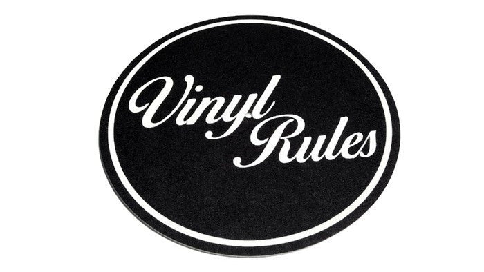 TURNTABLE SLIPMAT - Vinyl Rules - DJ - SLIP MAT - Records - Vinyl - Album - Mat The Vintedge Co.