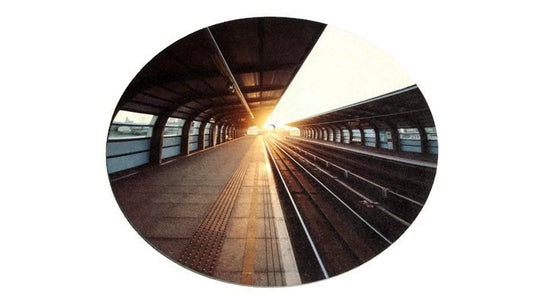 TURNTABLE SLIPMAT - At The Station - DJ - SLIP MAT - Records - Vinyl - Album - Mat The Vintedge Co.