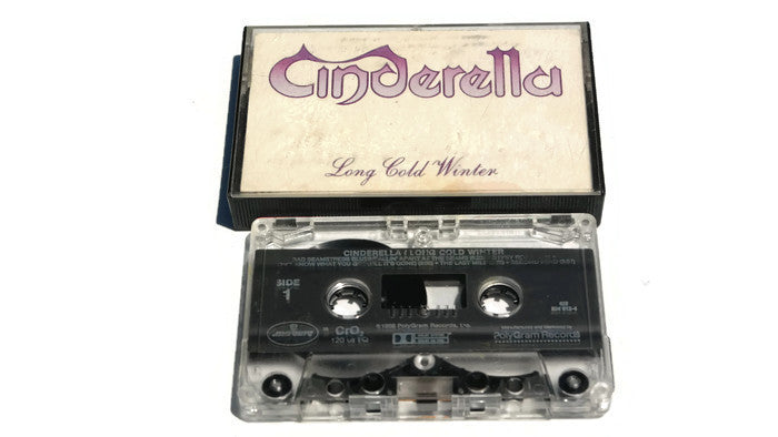 CINDERELLA - Vintage Cassette Tape - LONG COLD WINTER The Vintedge Co.
