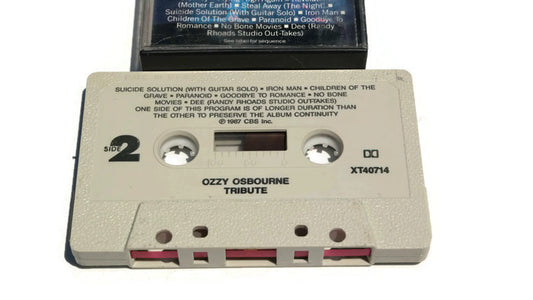 OZZY OSBOURNE - Vintage Cassette Tape - OZZY OSBOURNE / RANDY RHOADS - TRIBUTE The Vintedge Co.