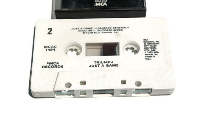 TRIUMPH - Vintage Cassette Tape - JUST A GAME The Vintedge Co.