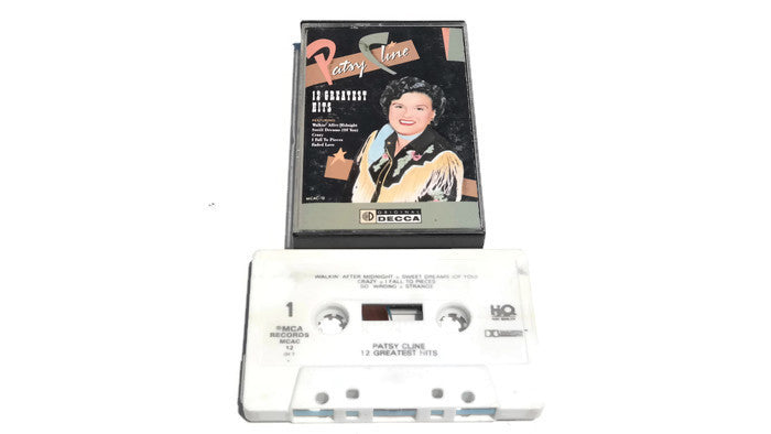 PATSY CLINE - Vintage Cassette Tape - 12 GREATEST HITS The Vintedge Co.