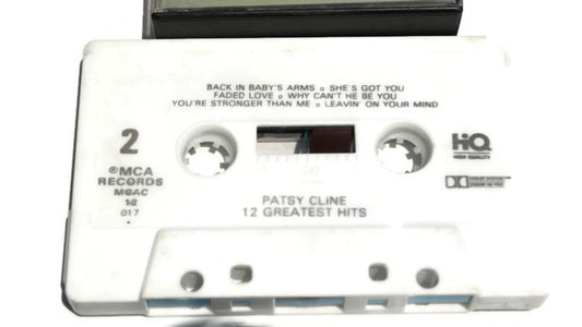 PATSY CLINE - Vintage Cassette Tape - 12 GREATEST HITS The Vintedge Co.