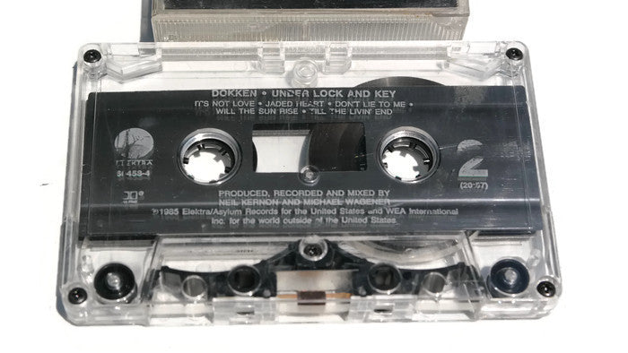 DOKKEN - Vintage Cassette Tape - UNDER LOCK AND KEY The Vintedge Co.