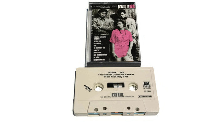 PRETTY IN PINK - Vintage Cassette Tape - ORIGINAL MOTION PICTURE SOUNDTRACK The Vintedge Co.