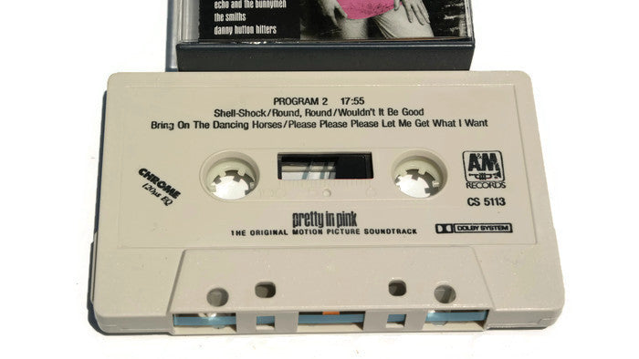 PRETTY IN PINK - Vintage Cassette Tape - ORIGINAL MOTION PICTURE SOUNDTRACK The Vintedge Co.