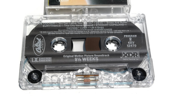 9-1/2 WEEKS - Vintage Cassette Tape - ORIGINAL MOTION PICTURE SOUNDTRACK The Vintedge Co.