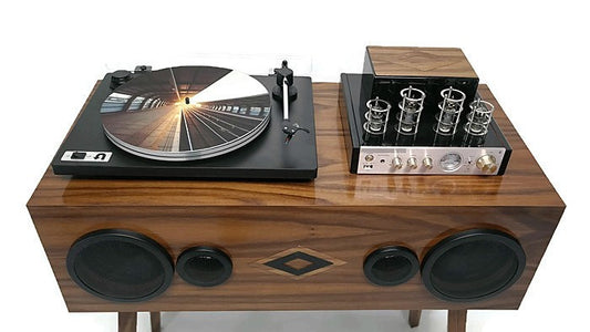 TURNTABLE SLIPMAT - At The Station - DJ - SLIP MAT - Records - Vinyl - Album - Mat The Vintedge Co.