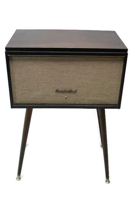 **SOLD OUT** DELMONICO NIVICO 50's Hi Fi Turntable Record Player Changer Console The Vintedge Co.