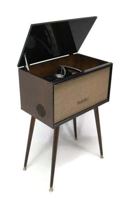**SOLD OUT** DELMONICO NIVICO 50's Hi Fi Turntable Record Player Changer Console The Vintedge Co.