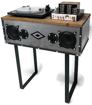 **SOLD OUT** Mini-PREMIER™ VintedgeCo™ INDUSTRIAL Turntable Record Player Console Speaker The Vintedge Co.